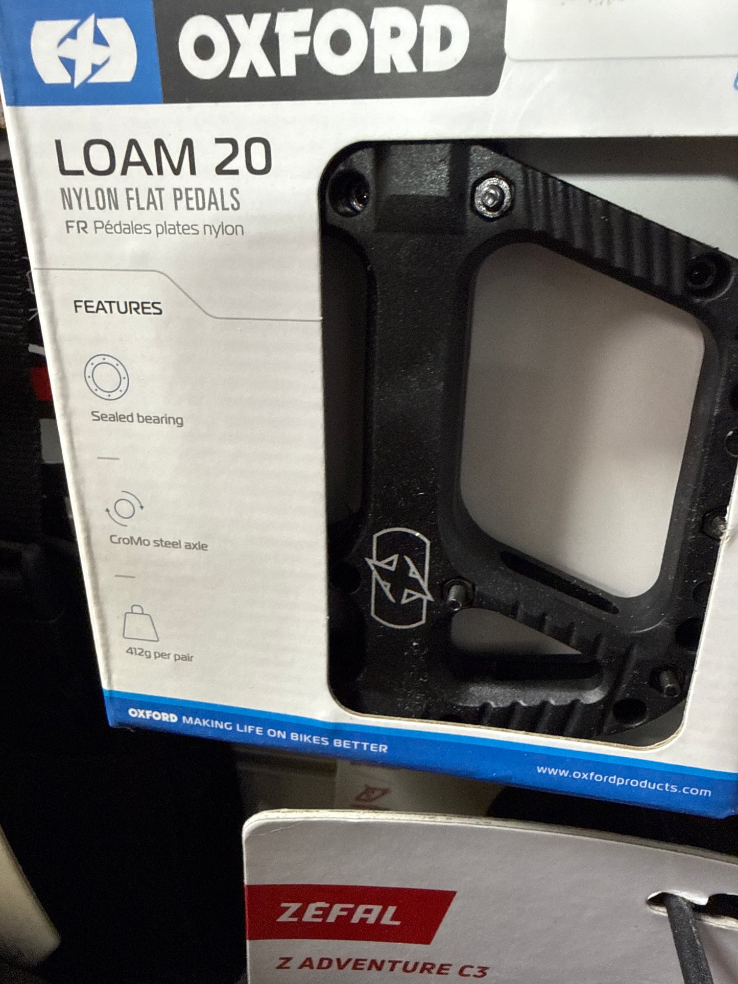 Oxford Loam 20 Nylon Flat Pedals Black