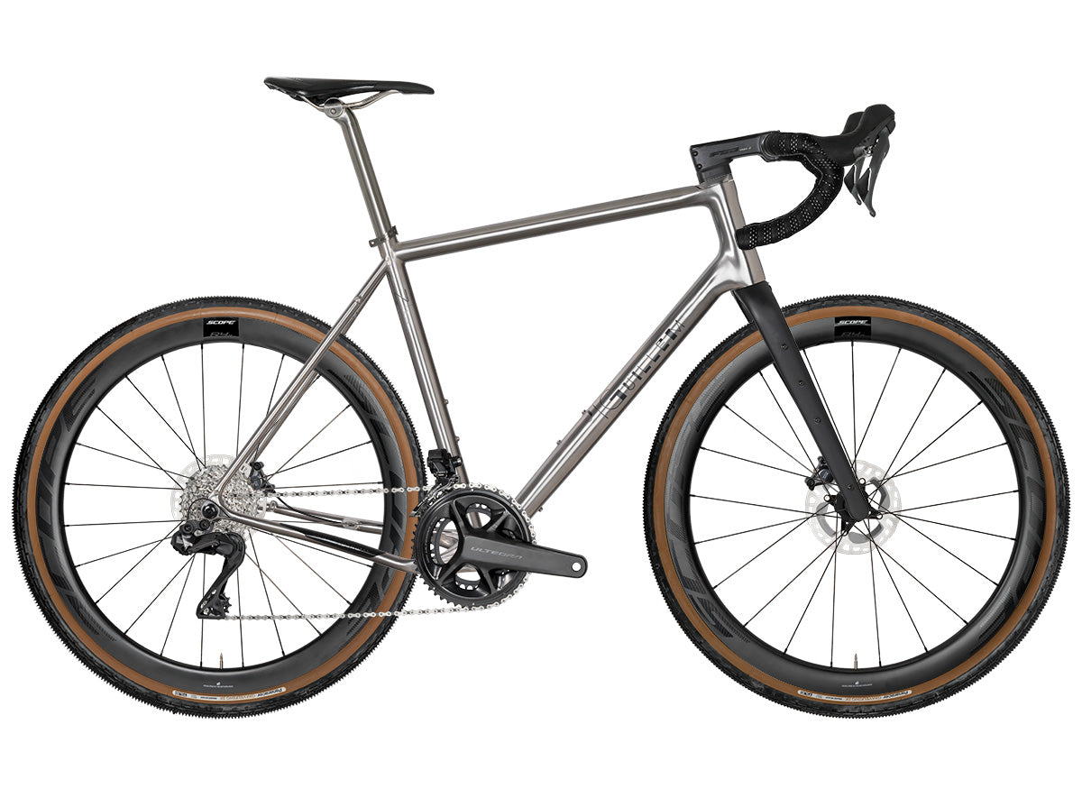titanium gravel bike grx J.Guillem Atalaya Titanium Gravel Bike Shimano GRX 2x12 / DT Swiss G18 – The Bike Lounge