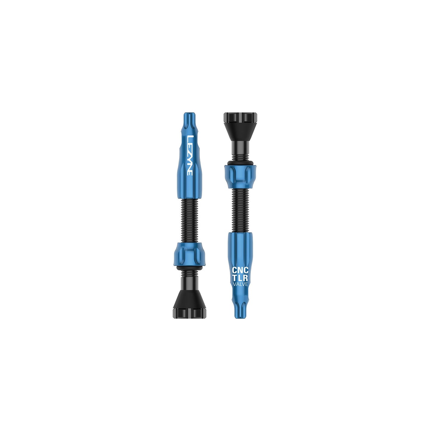 Lezyne - CNC TLR Valves (Pair) 44mm - Blue