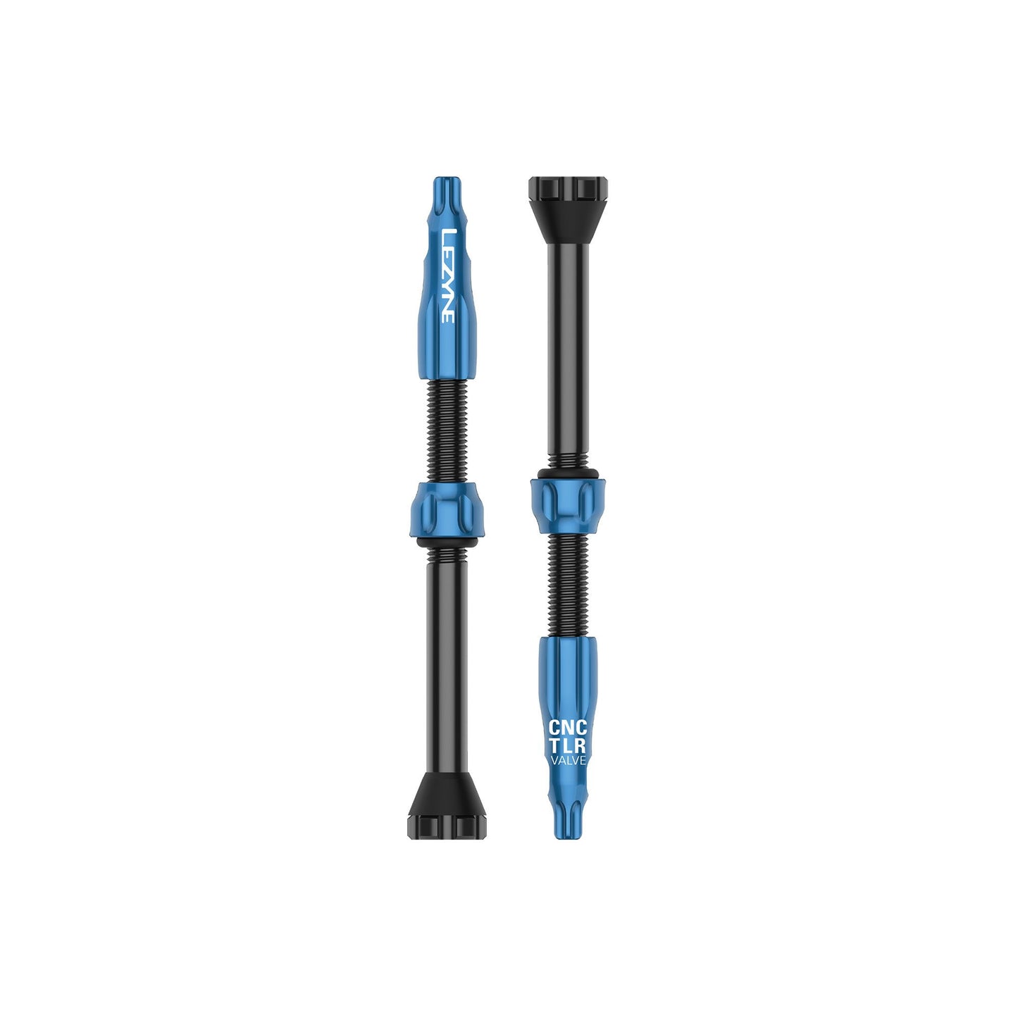 Lezyne - CNC TLR Valves (Pair) 60mm - Blue