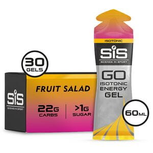 GO Isotonic Energy Gel box of 30 gels fruit salad