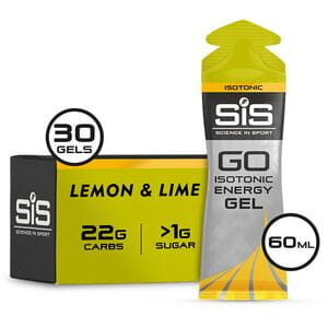 GO Isotonic Energy Gel box of 30 gels lemon lime