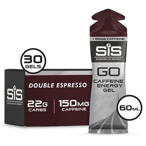 GO Energy + Caffeine Gel box of 30 gels double expresso