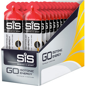 GO Isotonic Energy Gel box of 30 gels grapefruit