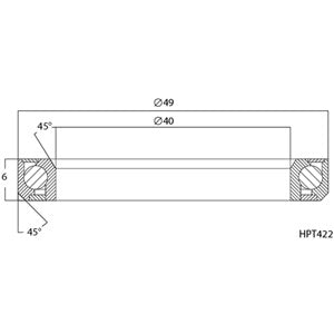 Elite Headset R448B Bearing (40x49x6 45x45) ZS52