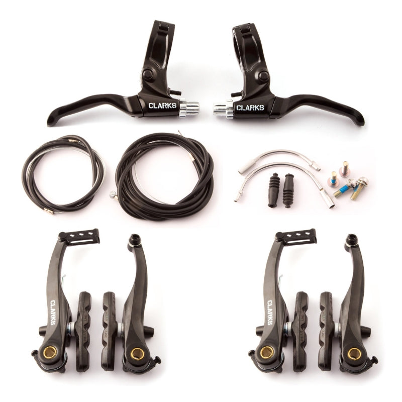 Clarks Linear Brakeset Front & Rear inc. Cables, Steel Guide Pipes & Boots