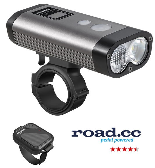 Ravemen PR1600 USB Rechargeable Front Light with Remote (1600 Lumens)
