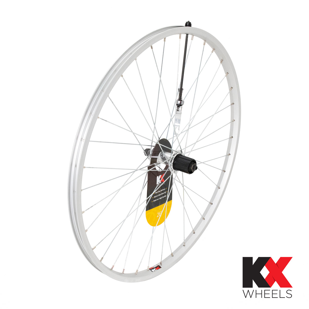 KX MTB 26" Singlewall Q/R Cassette Wheel Rim Brake (Rear) - Black