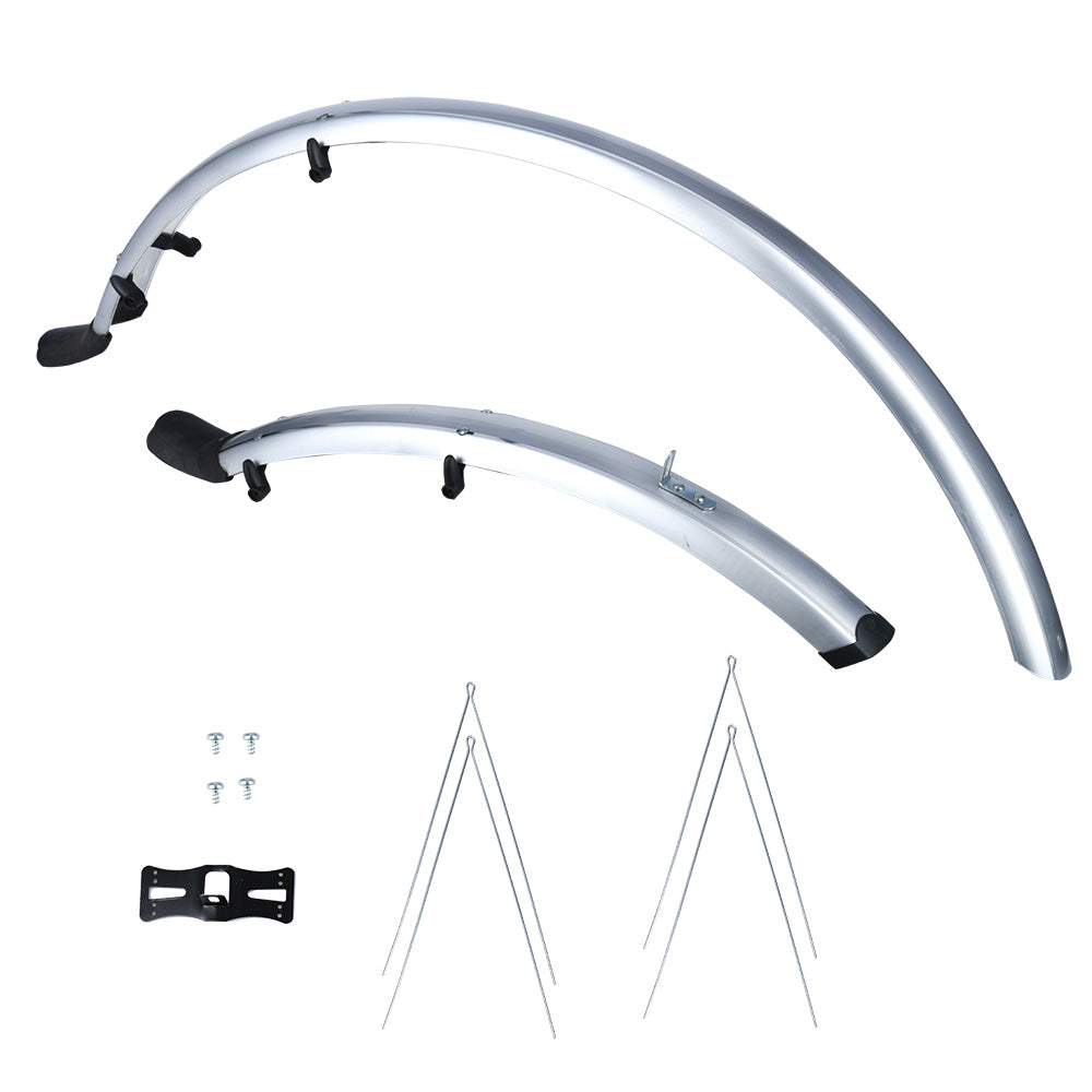 Oxford 700c Hybrid 56mm Mudguard Set Silver