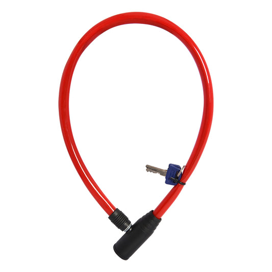 Oxford Hoop4 Cable Lock 4mm x 600mm Red