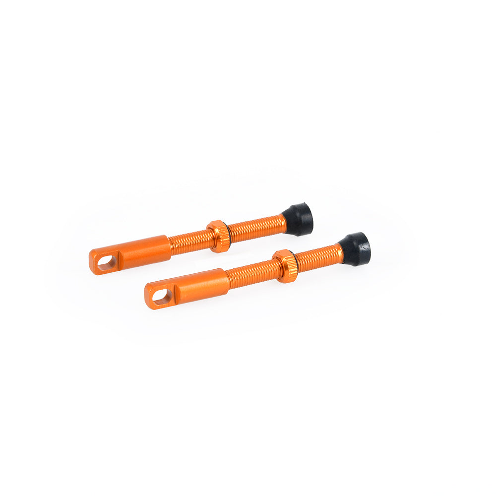 Oxford Tubeless Alloy Valve 48mm Orange