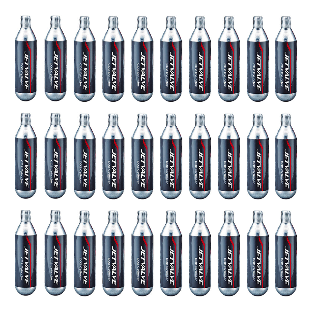 Weldtite Jetvalve 16g CO2 Cartridges jar of 30