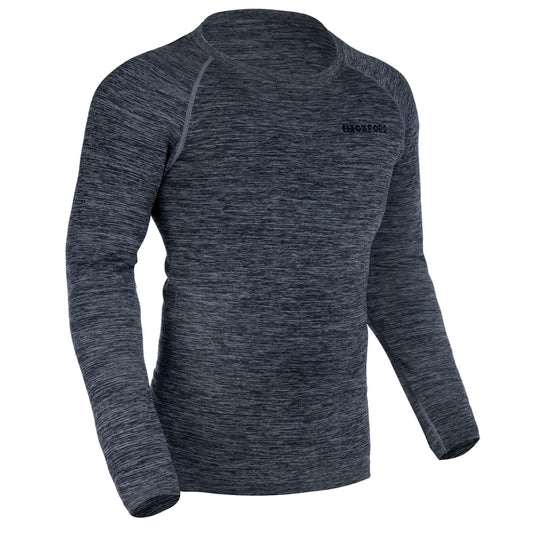 Oxford Advanced Base Layer MS Top Charcoal Marl LXL