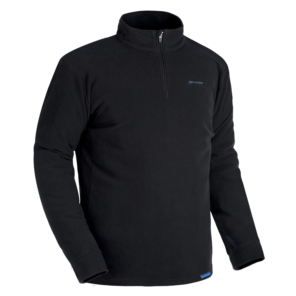 Oxford Advanced Micro Fleece 1/2 Neck MS Top Black S