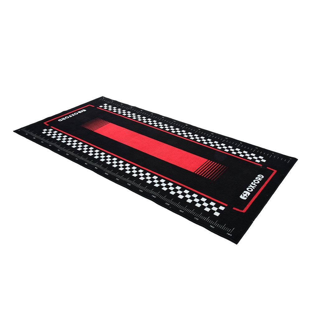 Oxford Workshop Mat Pitlane Red L 200 x 100cm