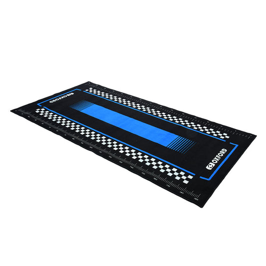 Oxford Workshop Mat Pitlane Suzi Blue L 200 x 100cm