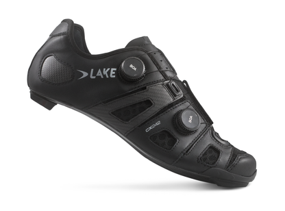 Lake CX242 Black/Silver Road cycling shoes