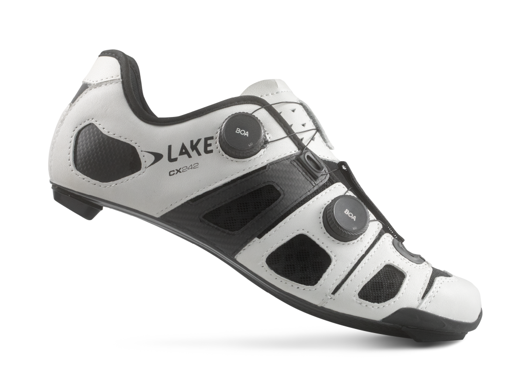 Lake CX242 White/Black Road cycling shoes