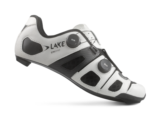 Lake CX242 White/Black Road cycling shoes