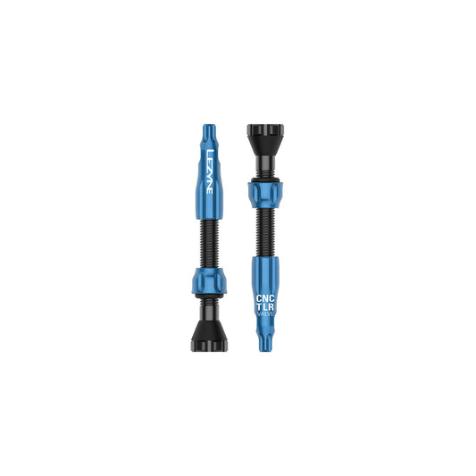 Lezyne - CNC TLR Valves (Pair) 44mm - Blue