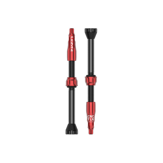 Lezyne - CNC TLR Valves (Pair) 60mm - Red