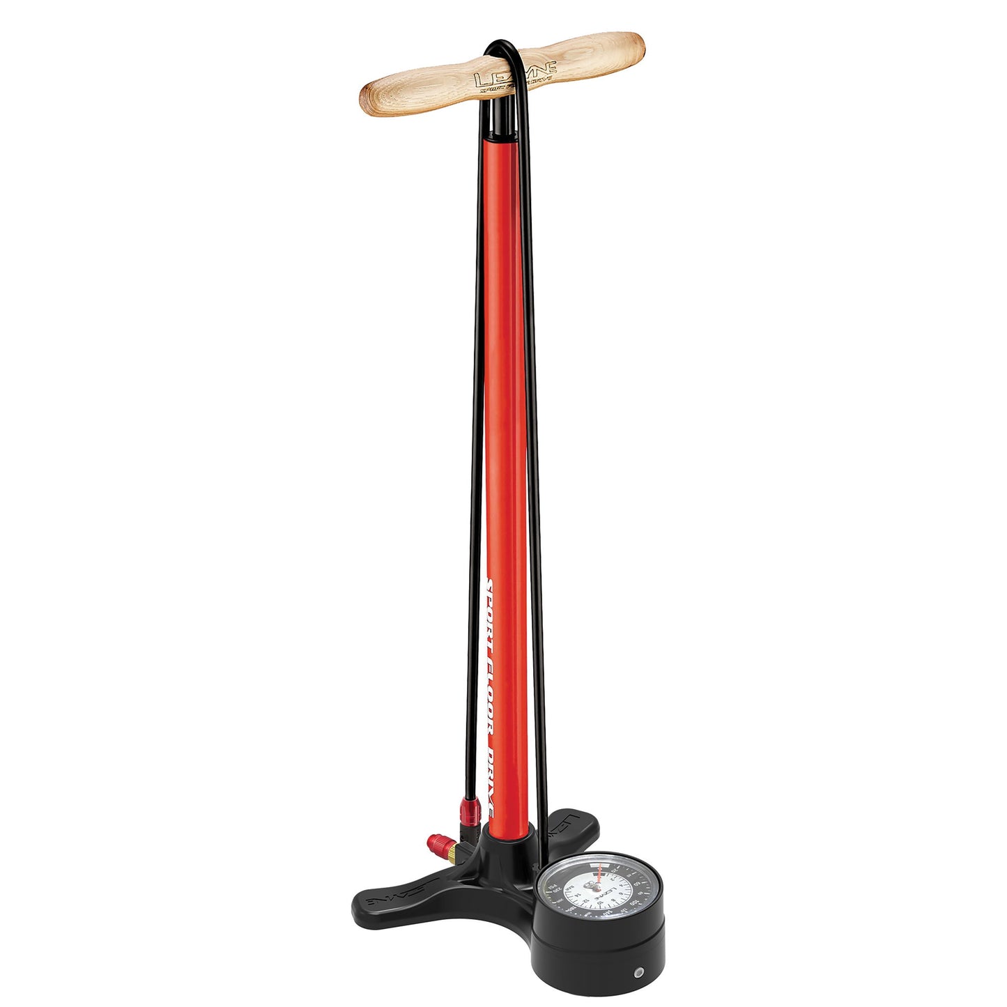 Lezyne - Sport Floor Drive - 3.5 Gauge - Red