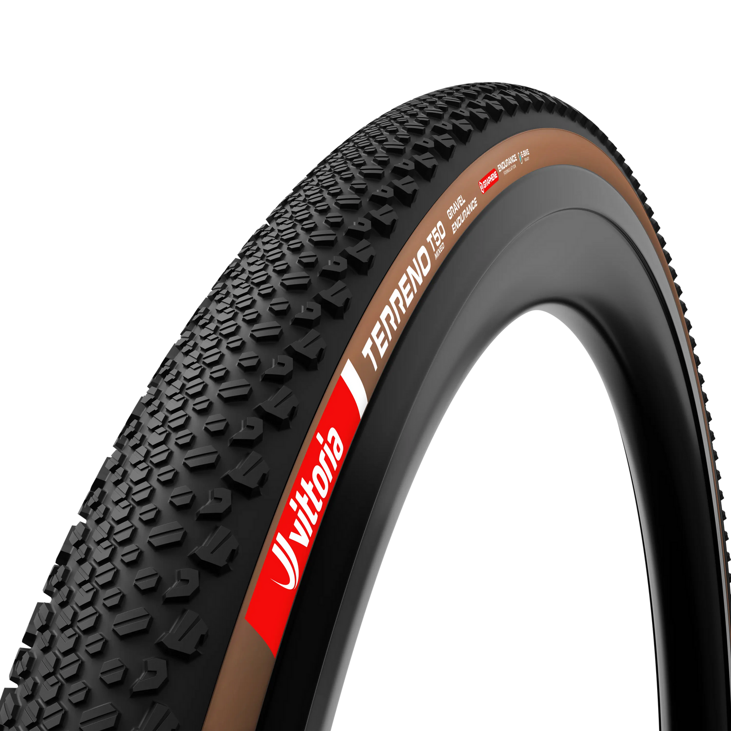Terreno T50 Mixed 700x40c Gravel Endurance Brown Black G2.0 Tubeless Ready Tyre