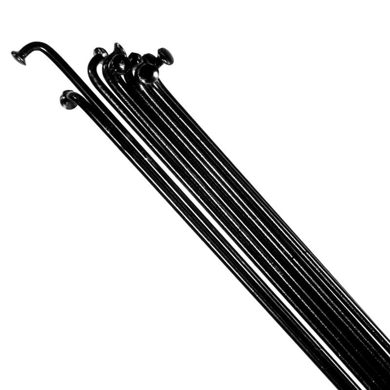 Upgrade - Black Steel Spoke + Nipple - 72 pack - 228mm
