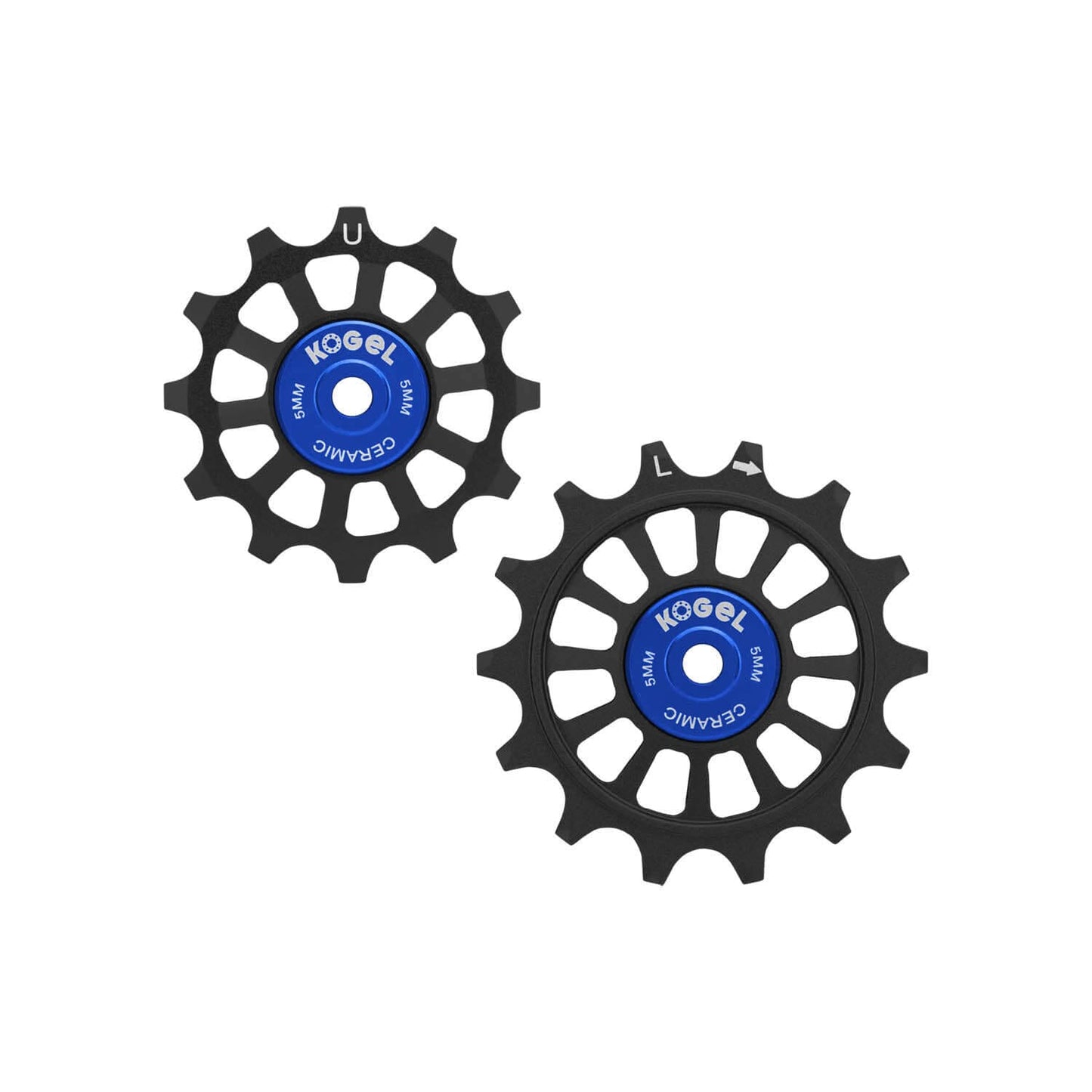 Kogel Gen 2 Pulley Set Black - Road / 12/14T Hybrid Ceramic