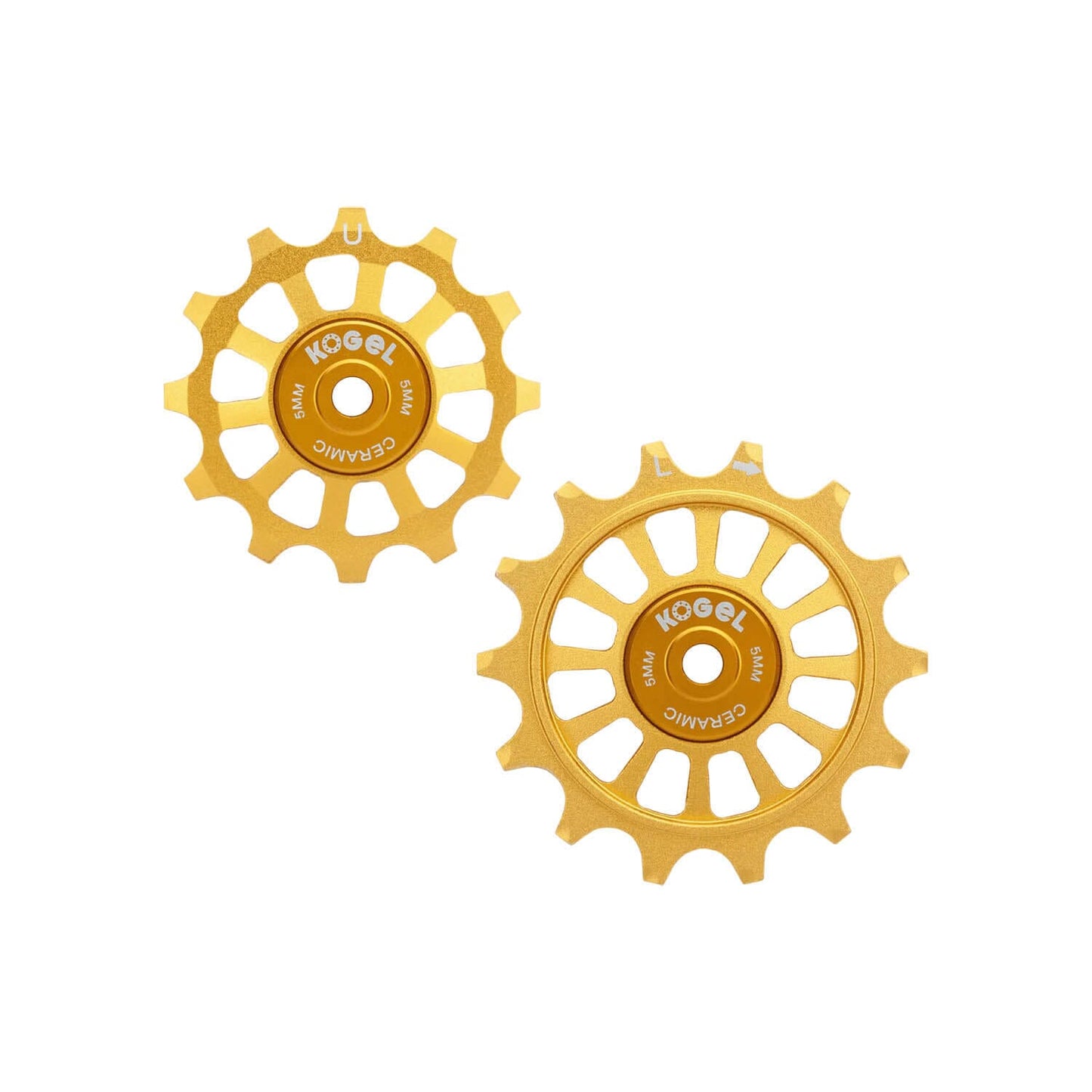 Kogel Gen 2 Pulley Set Gold - Road / 12/14T Hybrid Ceramic
