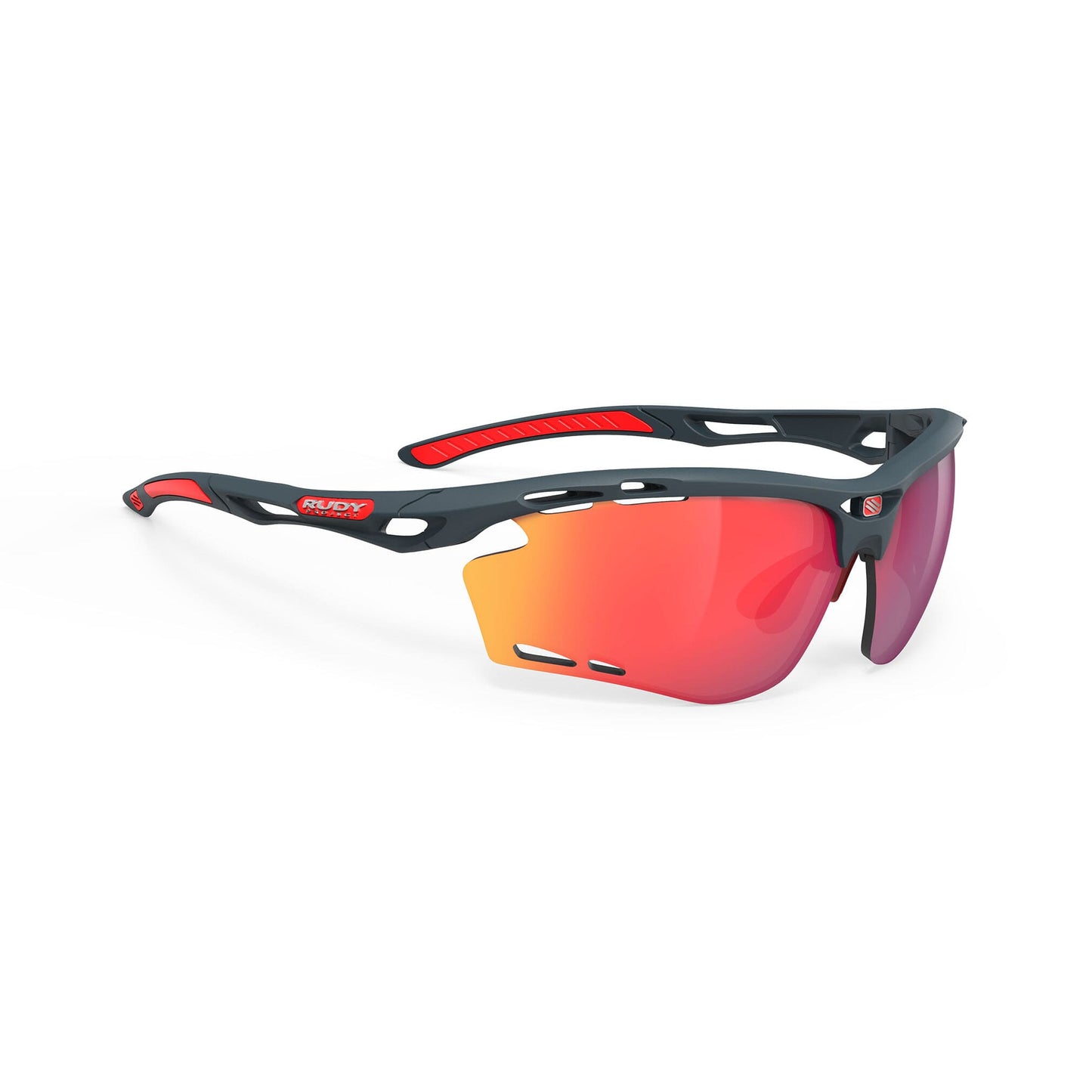 Rudy Project Propulse RP Optics Sunglasses Charcoal Matte - Multilaser Red