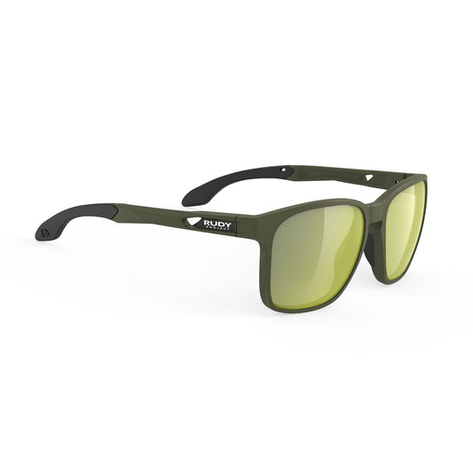 Rudy Project Lightflow A RP Optics Sunglasses Olive Matte - Laser Green