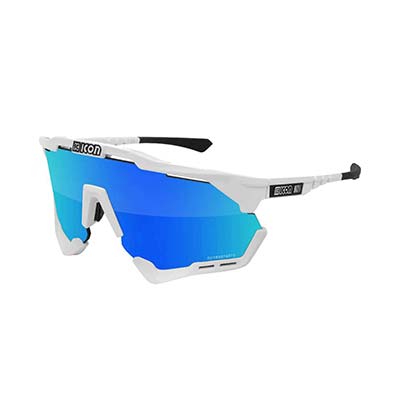 Aeroshade XL Multimirror White/Blue Sunglasses