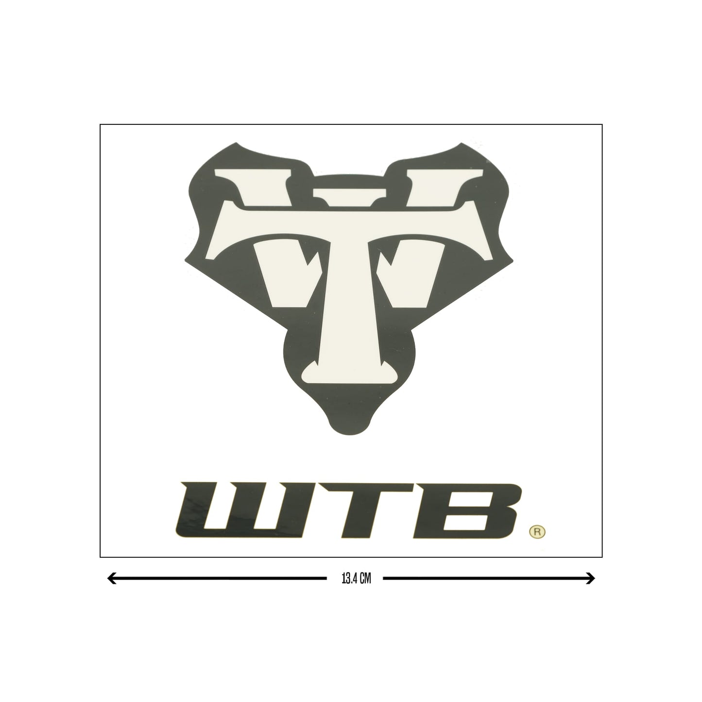 WTB Sticker Vertical Logo / 13,4cm (W) x 18cm (H)