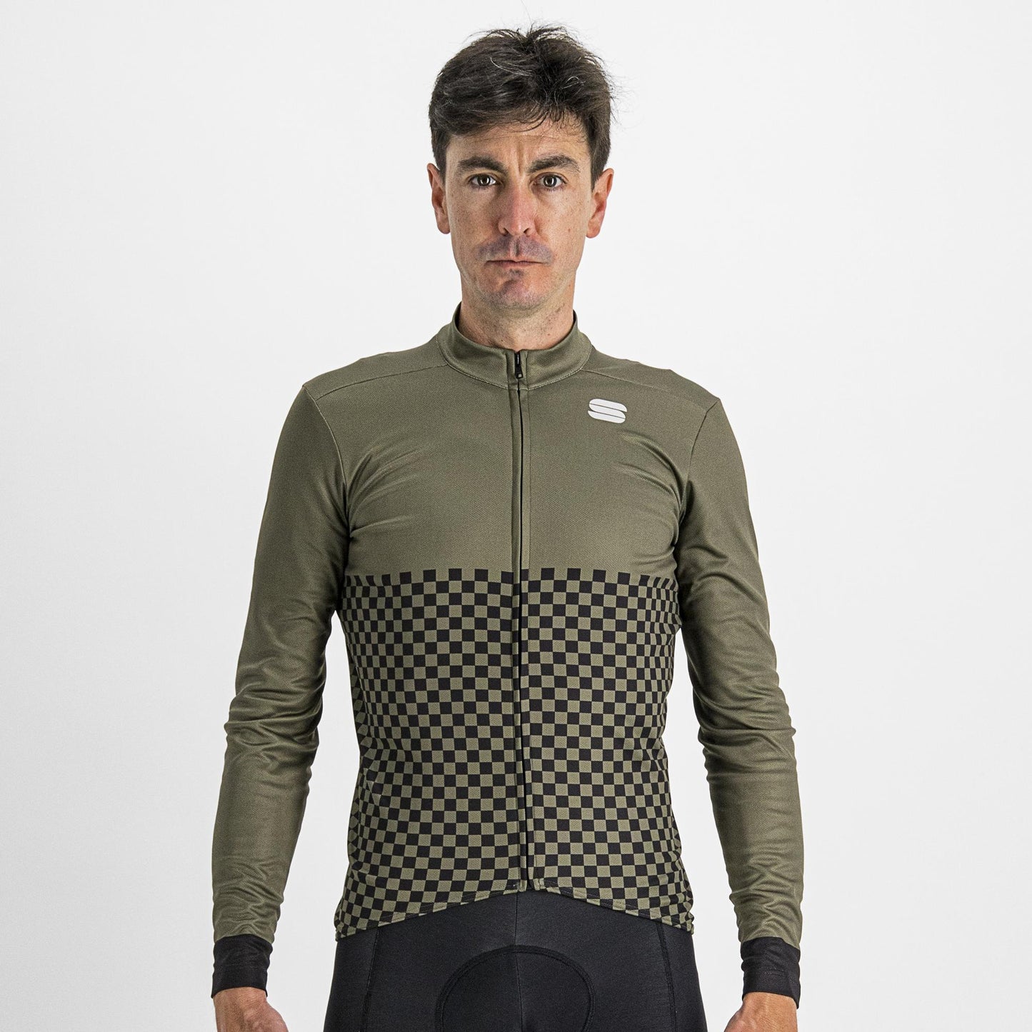 Sportful Checkmate Thermal Jersey Beetle/Black