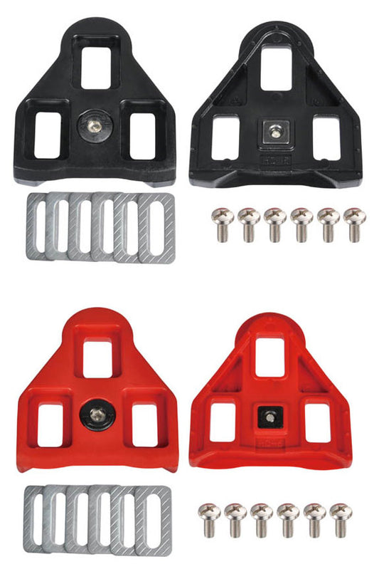 Wellgo RC5/RC6 Shoe Plates - Look Delta Compatible Cleats - Black