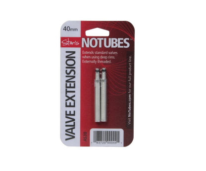 NoTubes Threaded Valve Extender 40mm (Pair)