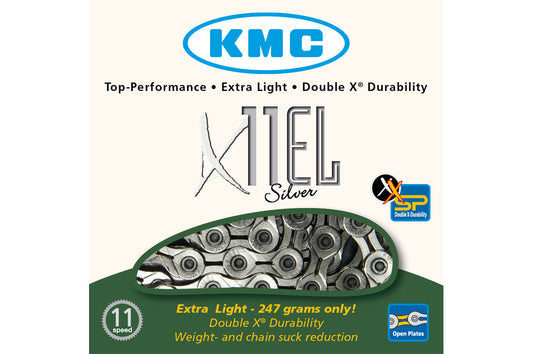 X11 Chain Extra Light, Silver, MTB (KMC11EL)