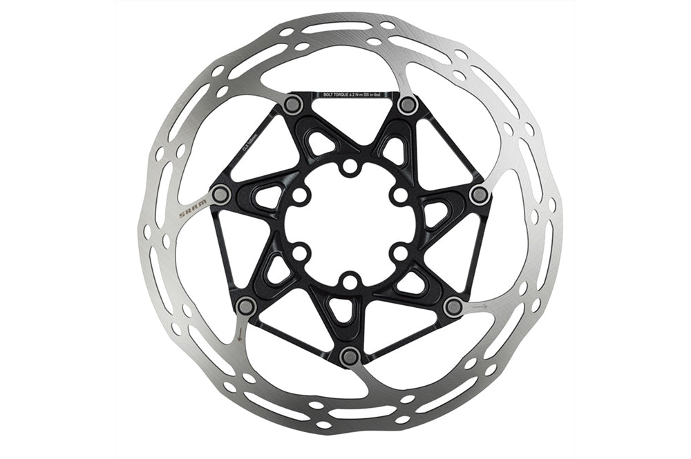 SRAM Centerline 2 Piece Black Rounded 6 Bolt Disc brake rotor