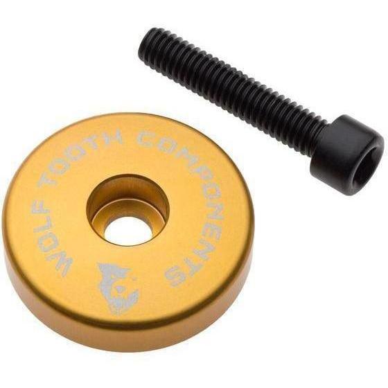 Wolf Tooth Ultralight Stem Cap with Integrated Spacer Gold / 5mm
