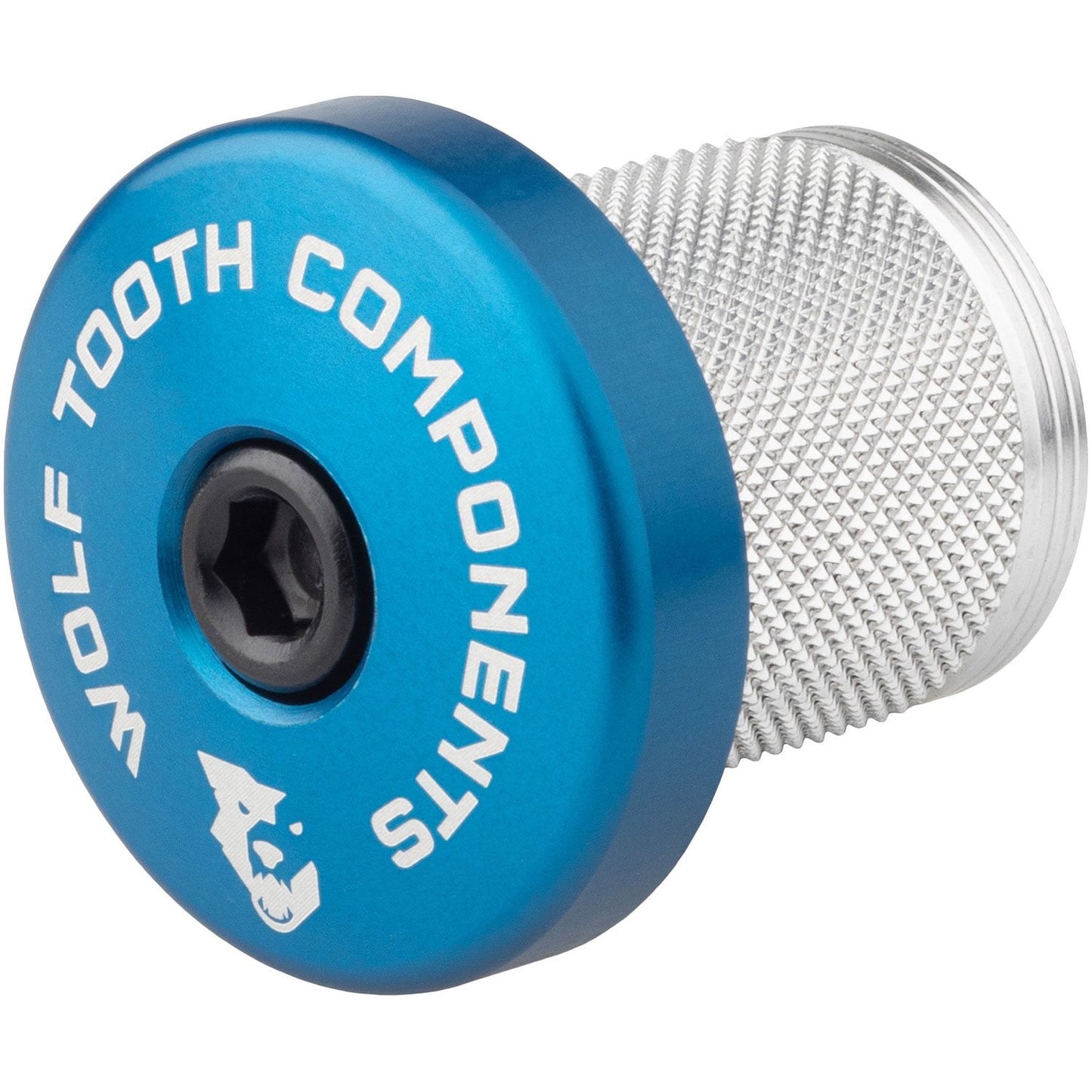 Wolf Tooth Compression Plug with Integrated Spacer Stem Cap Blue / 5mm