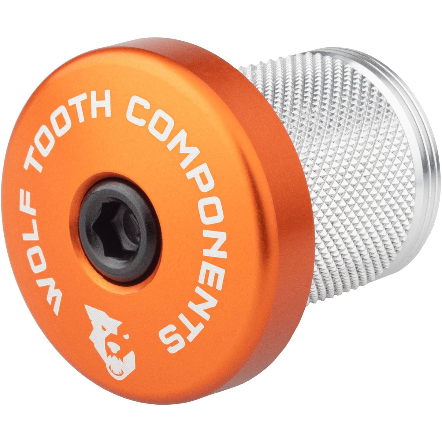 Wolf Tooth Compression Plug with Integrated Spacer Stem Cap Orange / 5mm