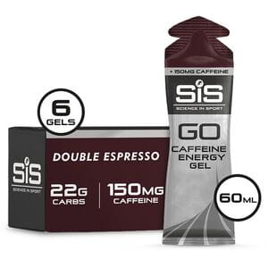 GO Energy Gel multipack box of 6 gels dbl espresso150mg caffeine