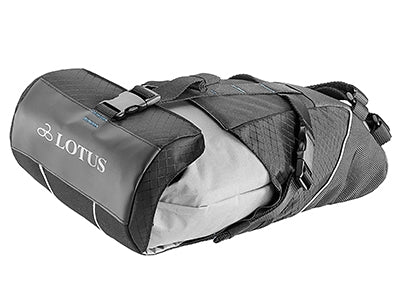 Lotus Explorer Saddle Bag with Dry Bag in Black/Grey (8.8L)