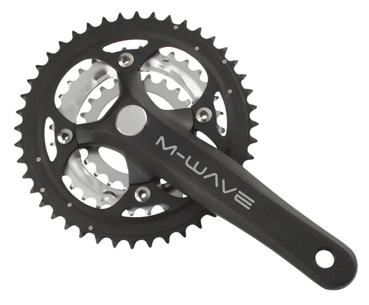 M-Wave 22/32/44 Alloy/Steel Triple Chainset - Black (175mm)