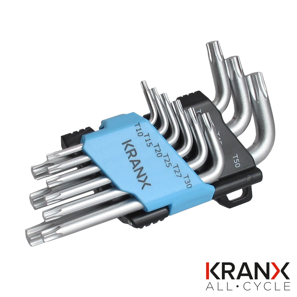 KranX Torx Key Set (T-10, 15, 20, 25, 27, 30, 40, 45, 50)