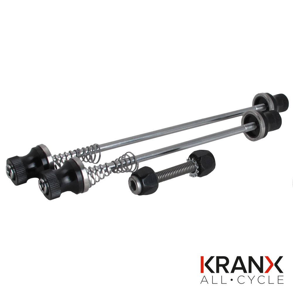 KranX Allen Key Locking Wheel Skewer Set in Black