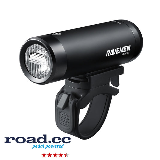 Ravemen CR450 USB Rechargeable Front Light with Remote (450 Lumens)