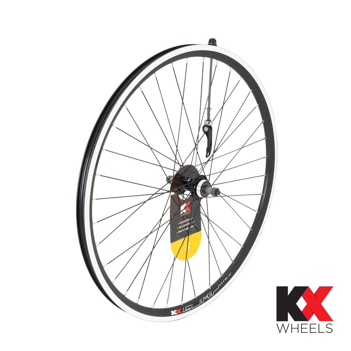 KX MTB 26" Doublewall Q/R Screw On Wheel Rim Brake (Rear) - Silver