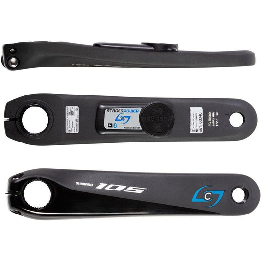 Stages Power L Power Meter – Shimano 105 R7000 Black